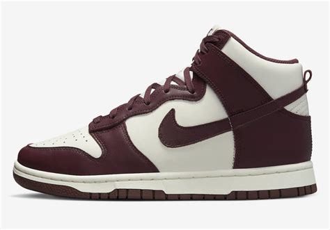 burgundy Nike shoes for kids